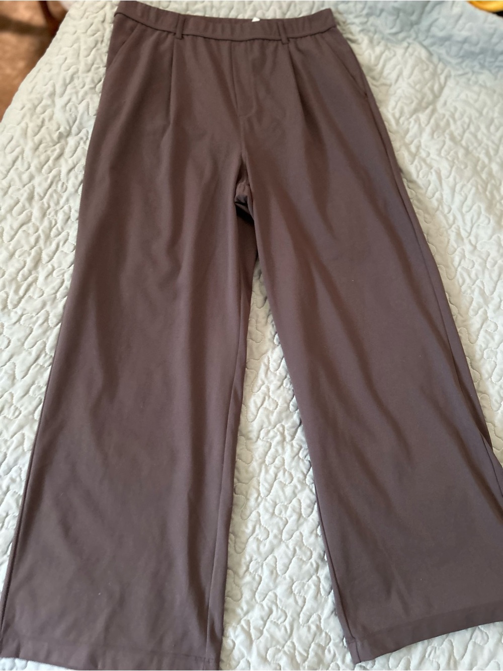 HALARA Wide-Leg Dress Pants in Dark Gray - Picture 4 of 5